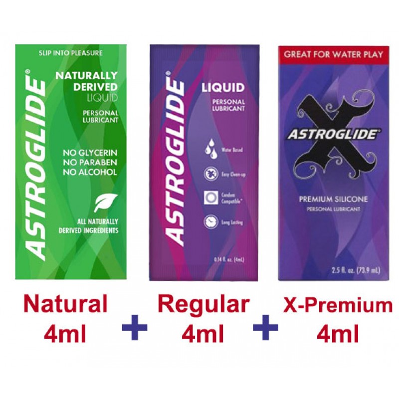 Astroglide Personal Lubricant - 3 Pack - 4ml Sachets