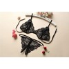 Exotic Lace Lingerie Sexy Bra + Crotch-less G-String Knickers